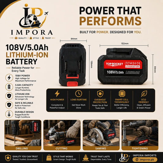 Powerful Lithium ion Battery 105v/5A!