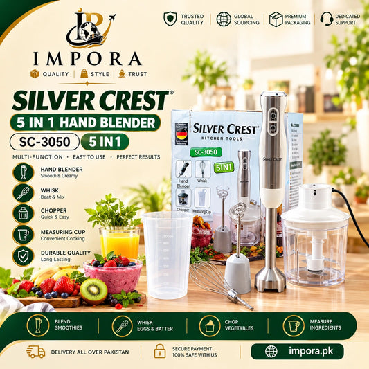Silver Crest 5-in-1 Hand Blender | Multi-Function Kitchen Blender!